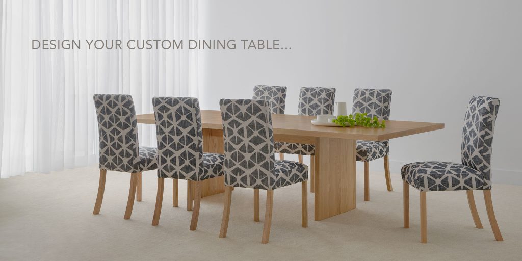 design your custom solid timber dining table