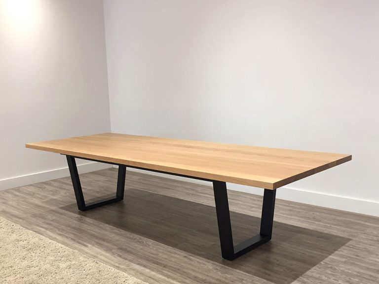 large solid timber dining table made to any size in adelaide