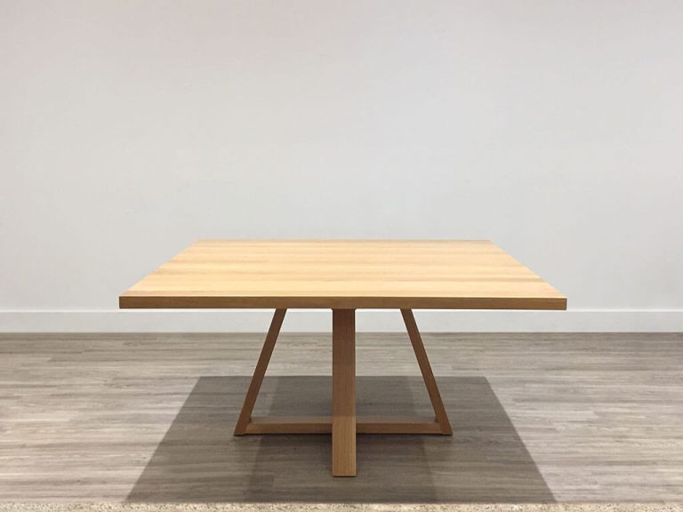 Tasmanian Oak Square Dining Table for 8 made in Adelaide