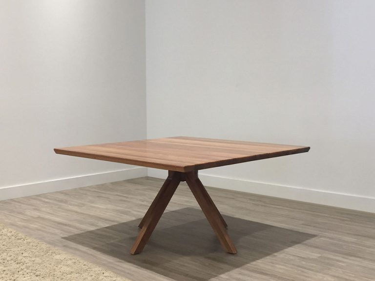 square dining table for 8 made in tasmanian blackwood