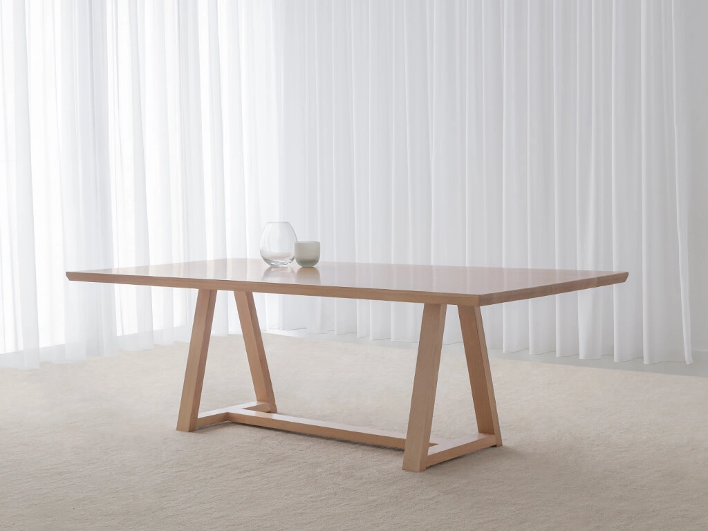 solid timber dining table set with low back velvet fabric dining chairs locally made in adelaide