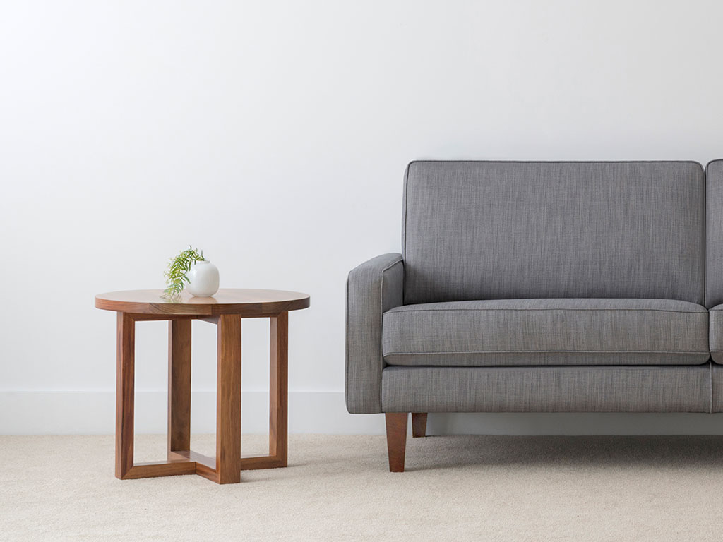 tasmanian blackwood timber naples round side table