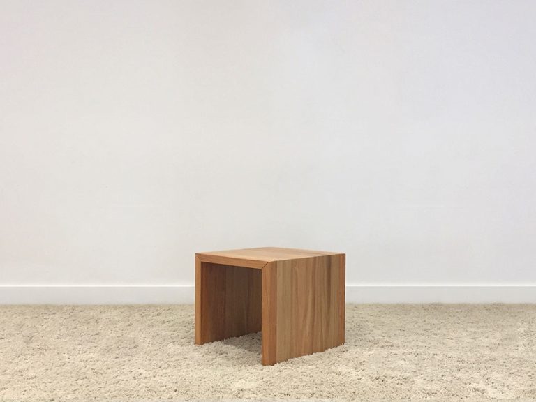 australian solid timber coffee table with full panel ends