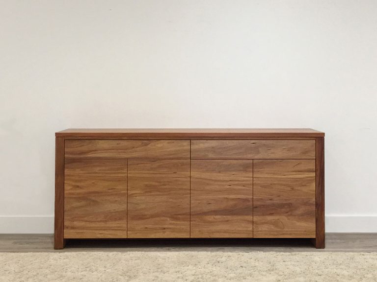 custom timber sideboard with 4 doors and 2 drawers made in adelaide