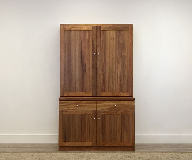 tasmanian blackwood timber custom wallunit 4 door made in adelaide