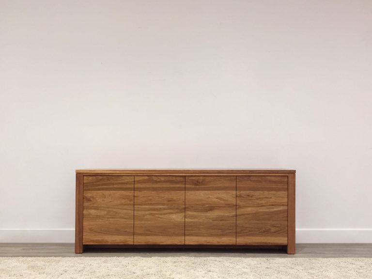 australian blackwood timber custom made sideboard buffet cabinet 4 doors and drawers