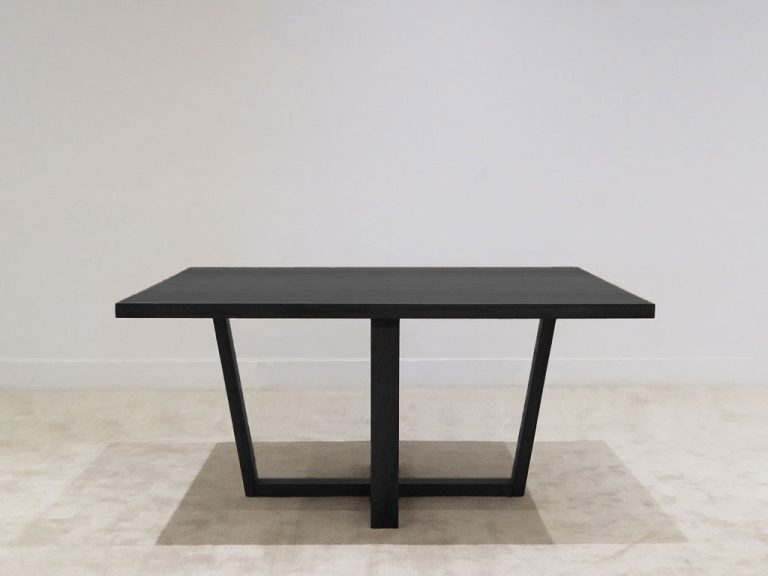 black toned timber square dining table handcrafted in adelaide mad as a 8 seater