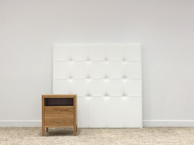 Upholstered Headboard made from white australian fabric