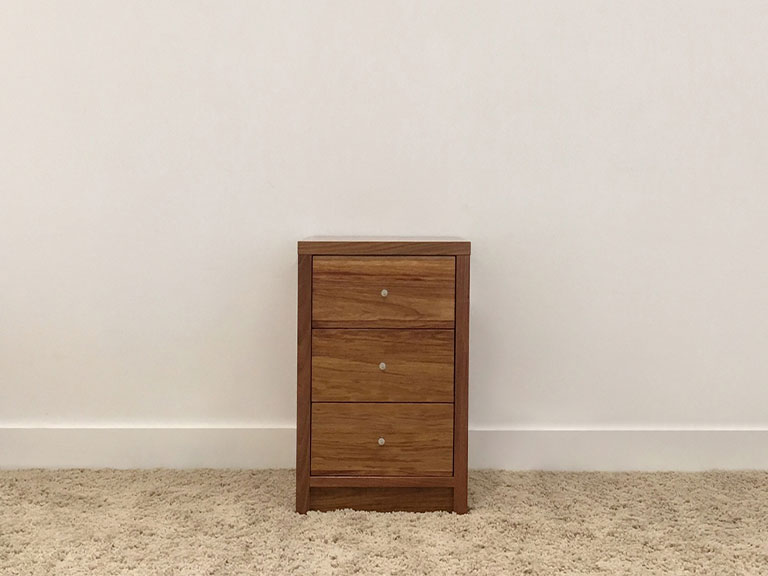 narrow tall bedside table