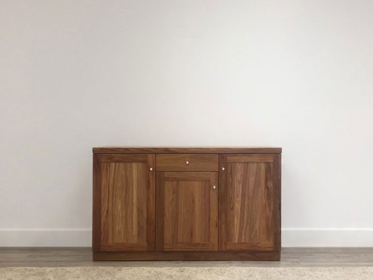 custom timber buffet with 3 doors and 1 drawer made in adelaide