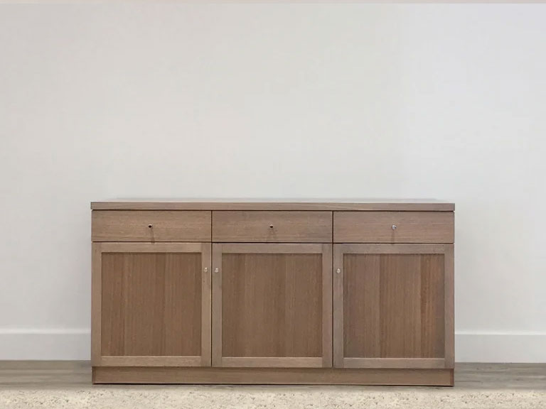 Grey Toned Timber Buffet with 3 Doors and 3 Drawers