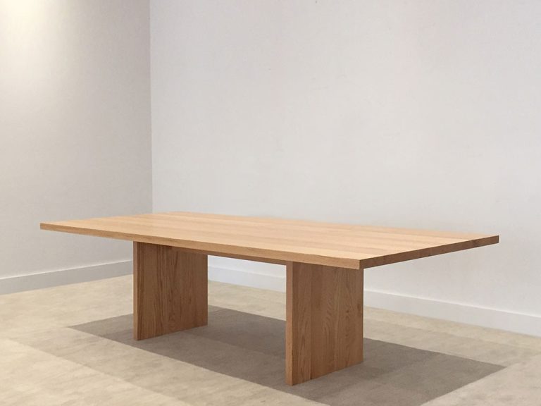 10 seater slim dining table made in american oak