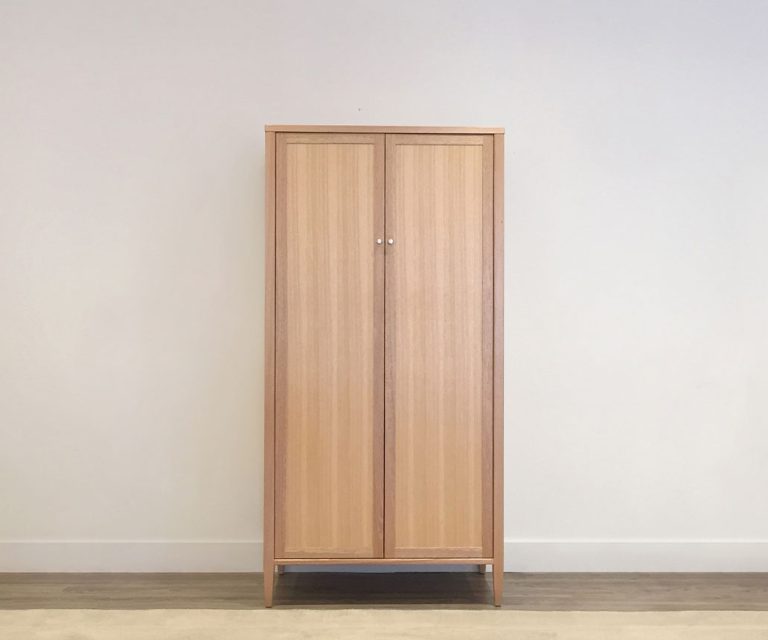 freestanding small wardrobe australia with 2 doors oak timber