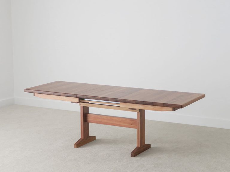 1.7-2.3 metre extendable australian made all timber dining table