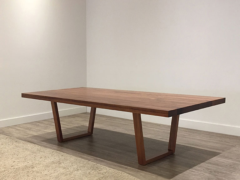 3 metre blackwood solid timber dining table australian made